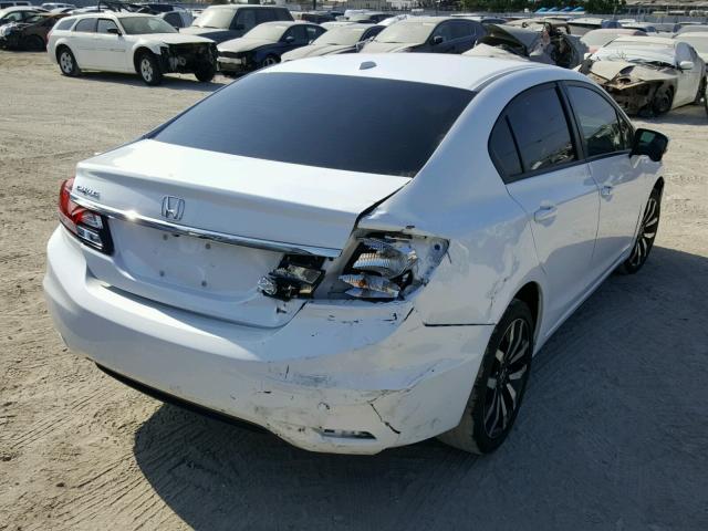 19XFB2F95FE201060 - 2015 HONDA CIVIC EXL WHITE photo 4
