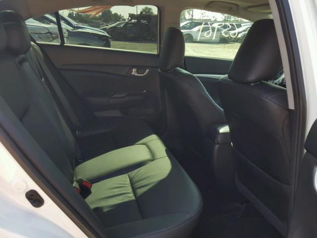 19XFB2F95FE201060 - 2015 HONDA CIVIC EXL WHITE photo 6