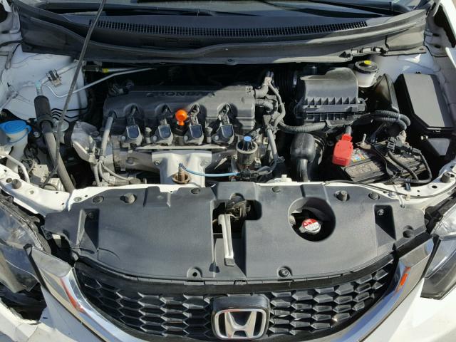 19XFB2F95FE201060 - 2015 HONDA CIVIC EXL WHITE photo 7