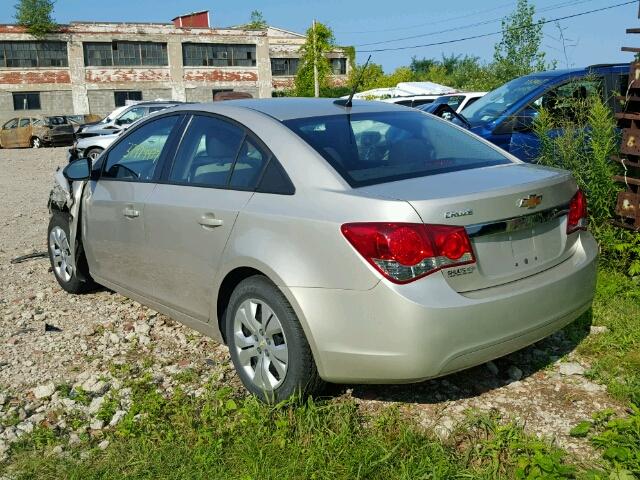 1G1PA5SG2E7431014 - 2014 CHEVROLET CRUZE LS GOLD photo 3