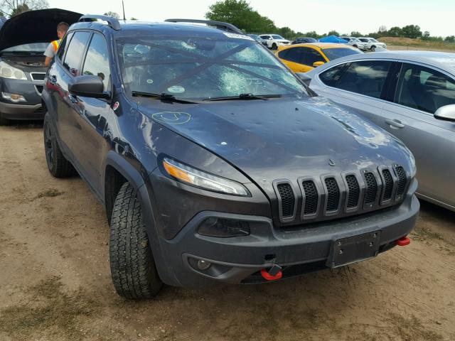 1C4PJMBS1GW241400 - 2016 JEEP CHEROKEE T CHARCOAL photo 1