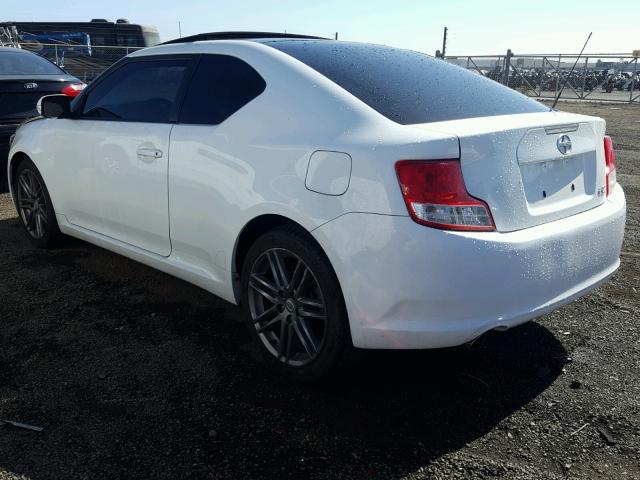 JTKJF5C79D3063068 - 2013 TOYOTA SCION TC WHITE photo 3