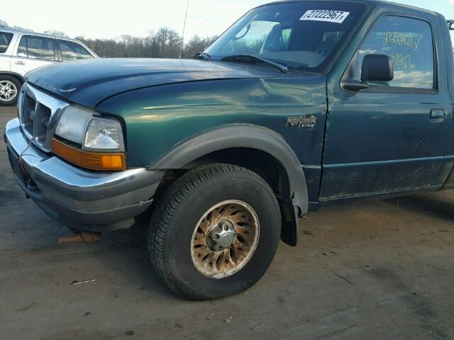 1FTZR11X6WTA03071 - 1998 FORD RANGER GREEN photo 9