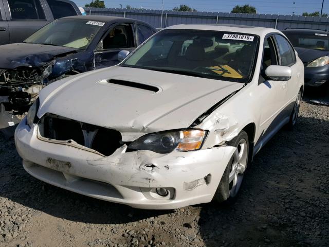 4S3BL676754226422 - 2005 SUBARU LEGACY GT WHITE photo 2