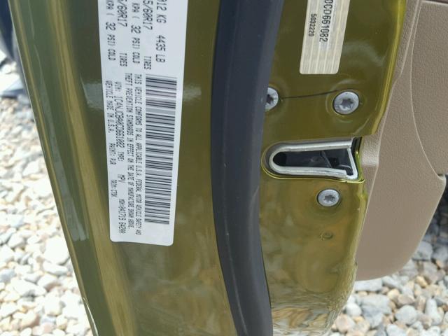 1C4NJCBA0CD661082 - 2012 JEEP COMPASS SP GREEN photo 10