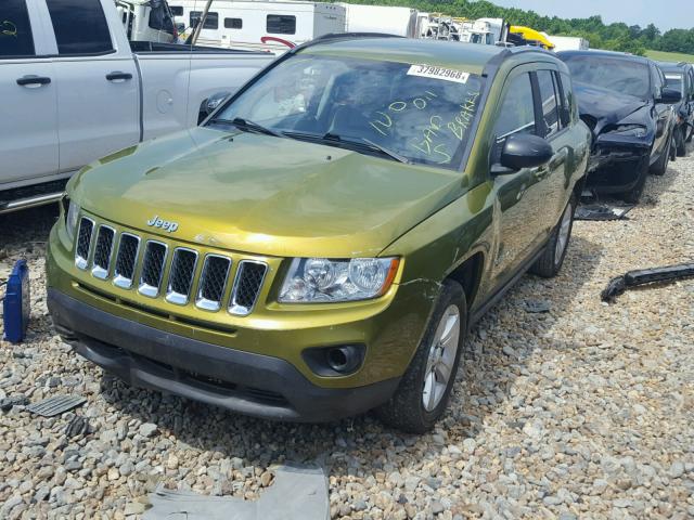 1C4NJCBA0CD661082 - 2012 JEEP COMPASS SP GREEN photo 2