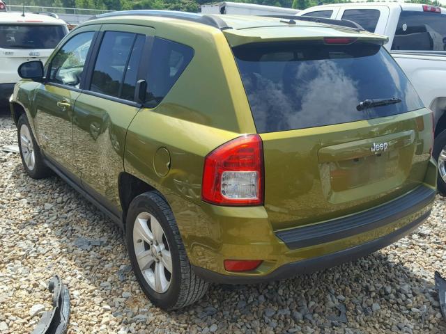 1C4NJCBA0CD661082 - 2012 JEEP COMPASS SP GREEN photo 3