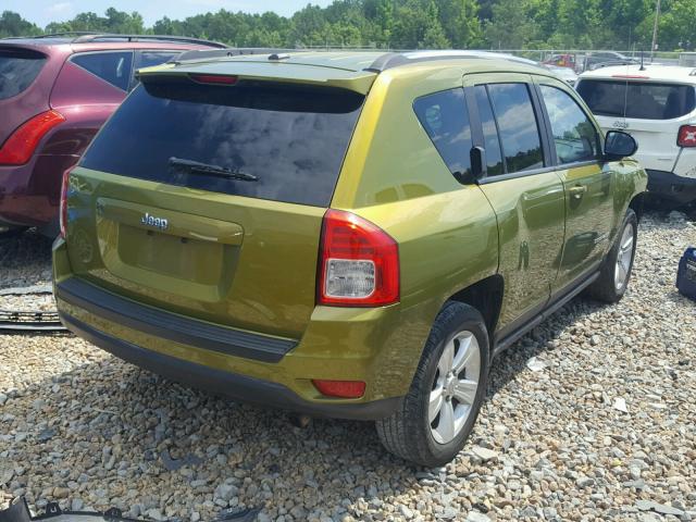 1C4NJCBA0CD661082 - 2012 JEEP COMPASS SP GREEN photo 4