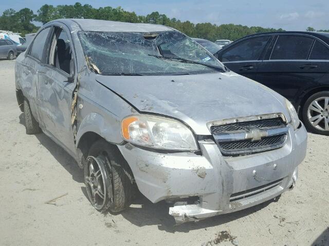 KL1TD56657B051798 - 2007 CHEVROLET AVEO BASE SILVER photo 1