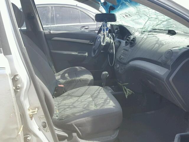 KL1TD56657B051798 - 2007 CHEVROLET AVEO BASE ვერცხლისფერი ფოტო 5