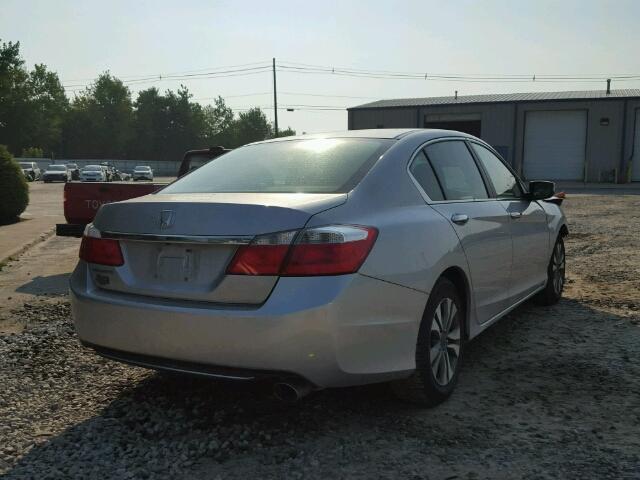 1HGCR2E35DA216736 - 2013 HONDA ACCORD LX SILVER photo 4