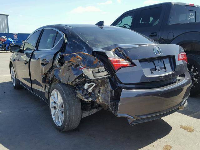 19UDE2F39GA022858 - 2016 ACURA ILX BASE GRAY photo 3