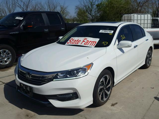 1HGCR2F8XGA110829 - 2016 HONDA ACCORD EXL WHITE photo 2