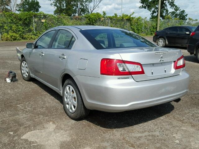 4A3AB36F69E601051 - 2009 MITSUBISHI GALANT ES SILVER photo 3