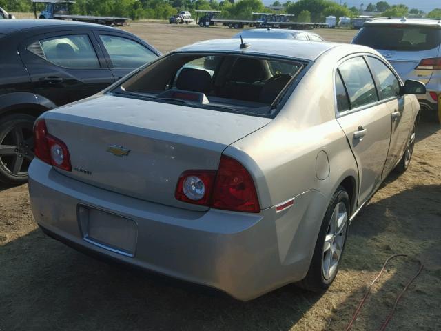 1G1ZB5EBXAF143232 - 2010 CHEVROLET MALIBU LS GOLD photo 4