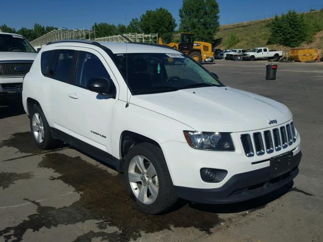 1C4NJCBAXGD554112 - 2016 JEEP COMPASS SP WHITE photo 1