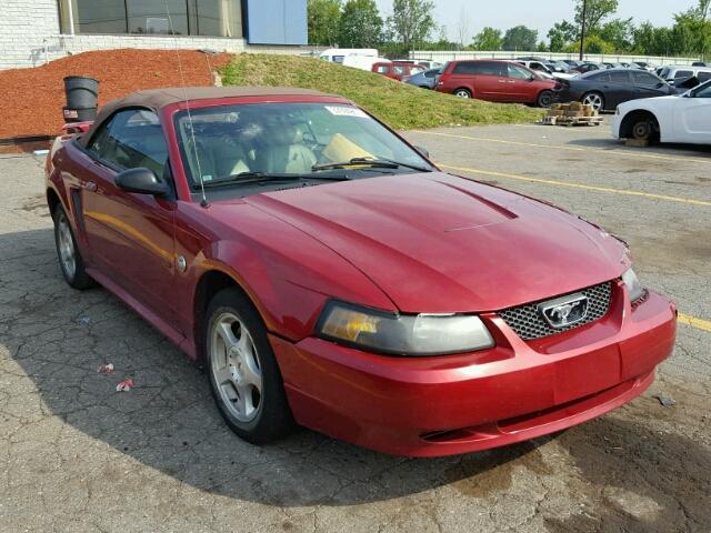 1FAFP44654F159178 - 2004 FORD MUSTANG RED photo 1