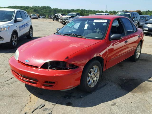 1G1JC524017117717 - 2001 CHEVROLET CAVALIER B RED photo 2