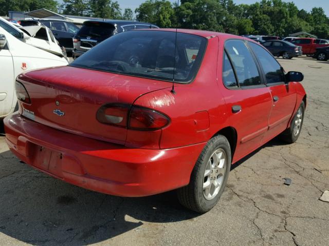 1G1JC524017117717 - 2001 CHEVROLET CAVALIER B RED photo 4