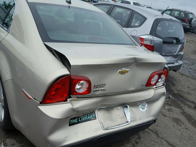 1G1ZG57B69F223489 - 2009 CHEVROLET MALIBU LS 奶油色 照片 9