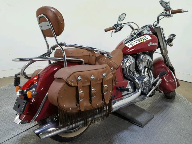 56KCCVAA6G3335517 - 2016 INDIAN MOTORCYCLE CO. CHIEF VINT RED photo 8