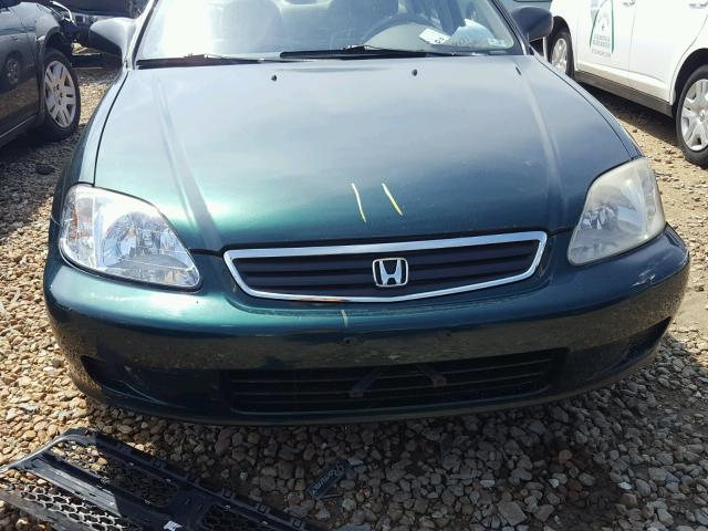 1HGEJ6528XL005392 - 1999 HONDA CIVIC DX GREEN photo 7