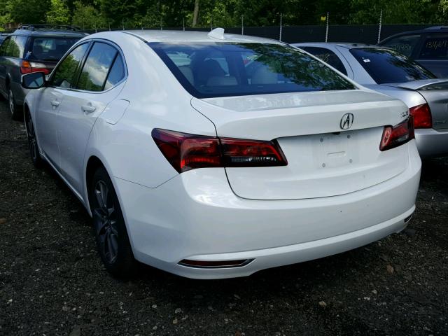 19UUB2F53HA001788 - 2017 ACURA TLX TECH WHITE photo 3