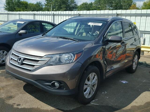 2HKRM4H7XEH698177 - 2014 HONDA CR-V GRAY photo 2