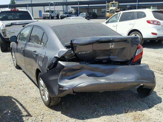 19XFB2F97CE321213 - 2012 HONDA CIVIC EXL 灰色 照片 3