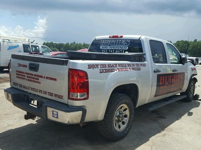 3GTP1UEAXBG117216 - 2011 GMC SIERRA SILVER photo 4