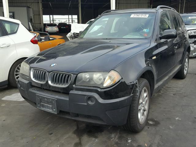 WBXPA73434WB27353 - 2004 BMW X3 2.5I BLACK photo 2