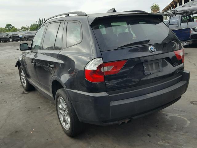 WBXPA73434WB27353 - 2004 BMW X3 2.5I BLACK photo 3