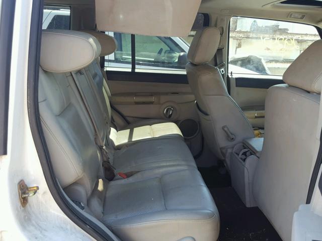 1J8HG58N66C305983 - 2006 JEEP COMMANDER WHITE photo 6