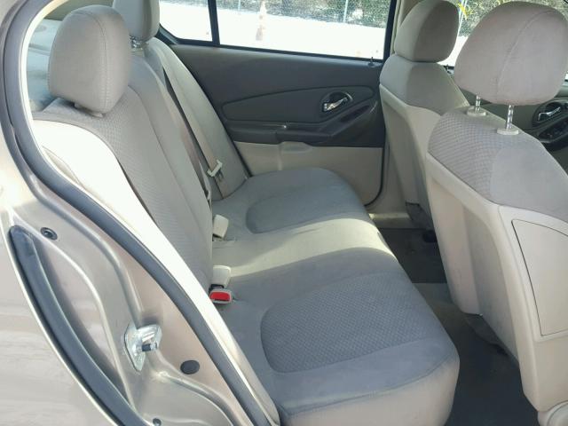 1G1ZS57F57F226267 - 2007 CHEVROLET MALIBU LS BEIGE photo 6