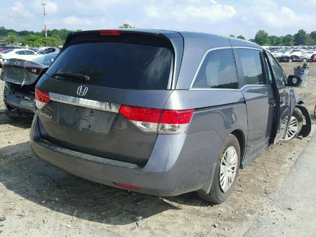 5FNRL5H29GB085627 - 2016 HONDA ODYSSEY GRAY photo 4