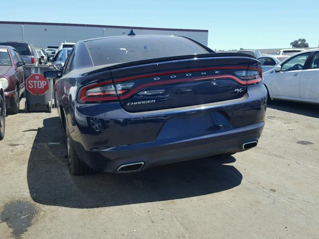 2C3CDXCT7GH242388 - 2016 DODGE CHARGER R/ BLUE photo 3
