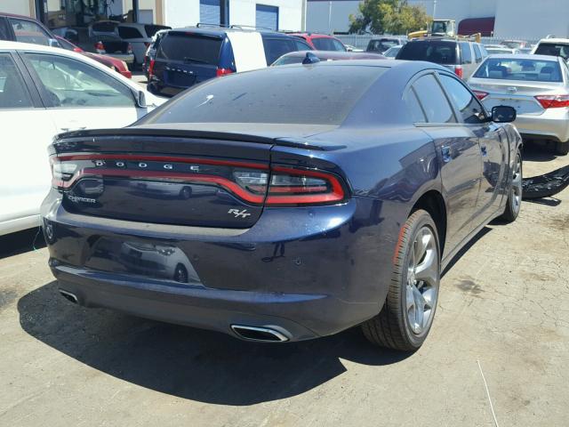 2C3CDXCT7GH242388 - 2016 DODGE CHARGER R/ BLUE photo 4