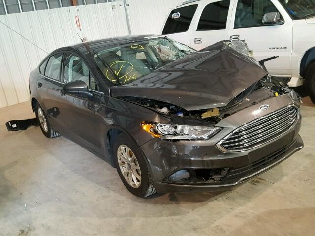 3FA6P0G79HR175437 - 2017 FORD FUSION S CHARCOAL photo 1