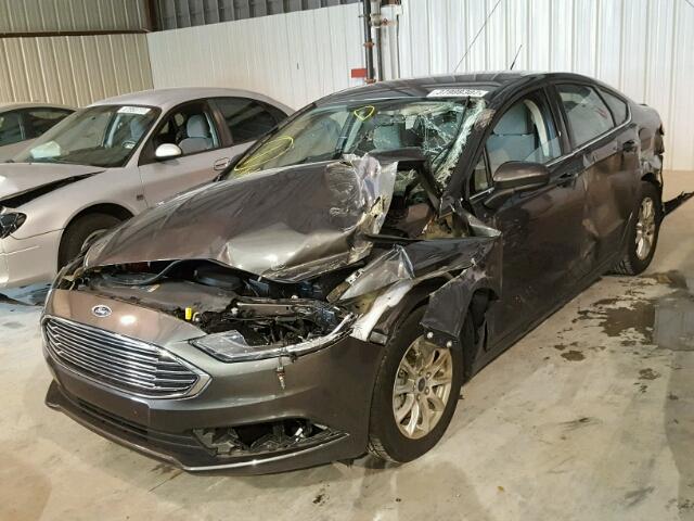 3FA6P0G79HR175437 - 2017 FORD FUSION S CHARCOAL photo 2