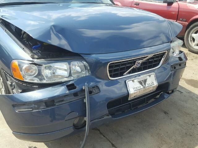 YV1RS592062553905 - 2006 VOLVO S60 2.5T BLUE photo 9