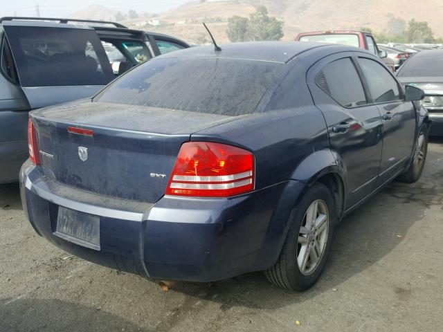 1B3LC56K18N646920 - 2008 DODGE AVENGER SX BLUE photo 4