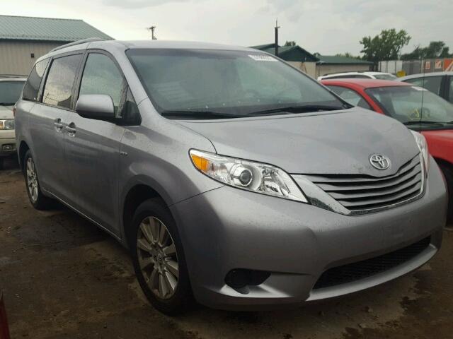 5TDJZ3DC4HS166370 - 2017 TOYOTA SIENNA LE SILVER photo 1