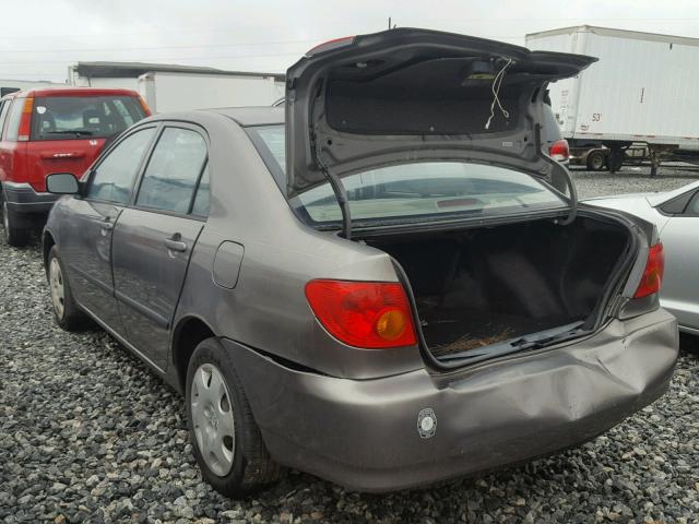 1NXBR32E34Z232871 - 2004 TOYOTA COROLLA TAN photo 3