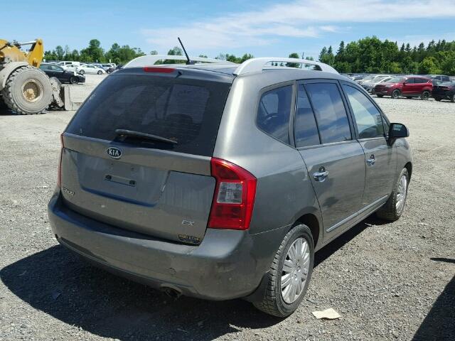 KNAHH8A83B7342841 - 2011 KIA RONDO GRAY photo 4