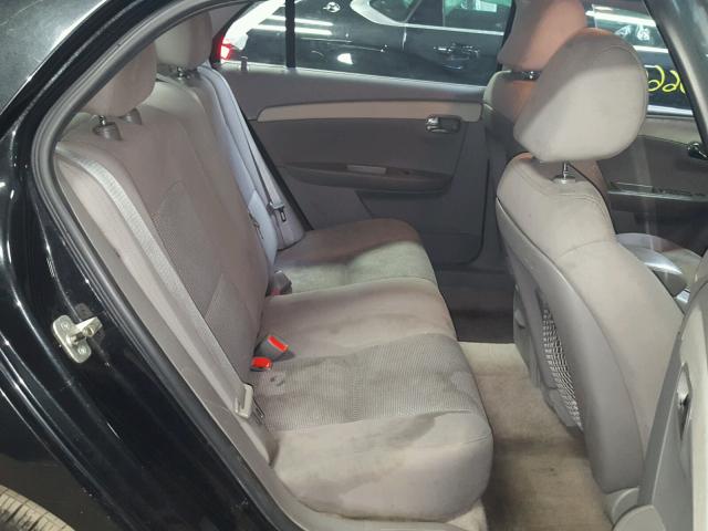 1G1ZB5E19BF158233 - 2011 CHEVROLET MALIBU LS შავი ფოტო 6