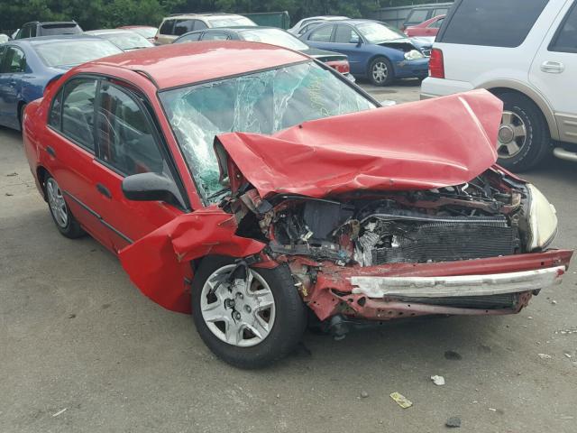 1HGES16355L016015 - 2005 HONDA CIVIC DX V RED photo 1