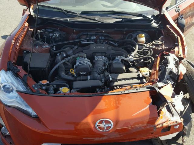 JF1ZNAA14D2701338 - 2013 TOYOTA SCION FR-S ORANGE photo 7