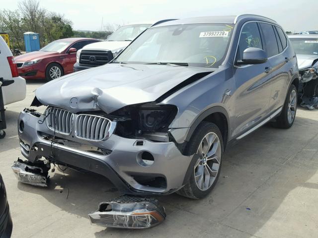 5UXWX7C56F0K34446 - 2015 BMW X3 XDRIVE3 GRAY photo 2