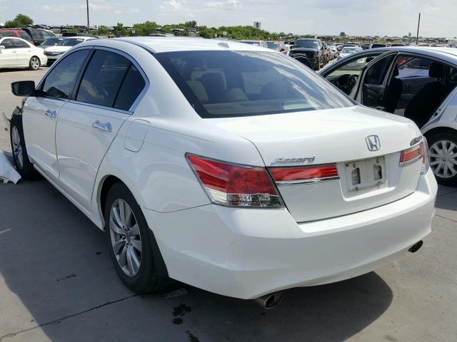 1HGCP3F89CA014101 - 2012 HONDA ACCORD EXL WHITE photo 3