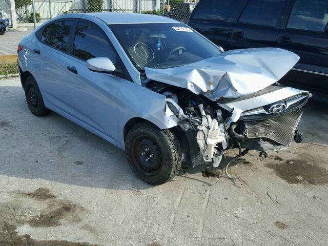 KMHCT4AE3CU056514 - 2012 HYUNDAI ACCENT GLS BLUE photo 1